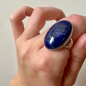 Lapis & sterling ring